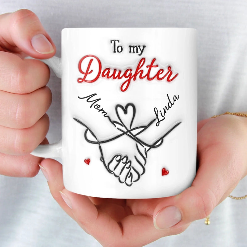 Custom 3D Inflated Effect Printed Mug - Personalized Birthday Gifts For Daughter, Granddaughter - Through My Eyes, You Are Perfect