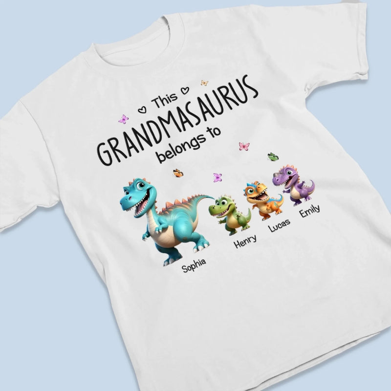 Custom Unisex T-shirt, Premium T-shirt, Hoodie - Personalized Mother's Day Gifts For Mom, Grandma - My Favorite Little Dinos
