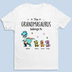 Custom Unisex T-shirt, Premium T-shirt, Hoodie - Personalized Mother's Day Gifts For Mom, Grandma - My Favorite Little Dinos