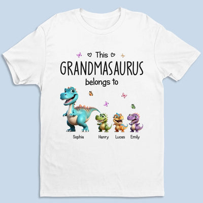 Custom Unisex T-shirt, Premium T-shirt, Hoodie - Personalized Mother's Day Gifts For Mom, Grandma - My Favorite Little Dinos