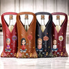 Custom Leather Wine Bag - Personalized Best Friend Birthday Gifts For Women, Besties, Sisters, BFF - Our Bond In Full Bloom