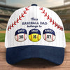 Custom Hat, All Over Print Classic Cap - Personalized Birthday Baseball Gifts For Dad, Grandpa, Baseball Lovers, Sports Fans, Sports Lovers - Best Dad In The Game