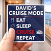 Custom Cruise Ship Door Magnet - Personalized Summer Vacation And Travel Gifts For Mom, Dad, Brother, Sister, Kids - Family Cruise Mode On