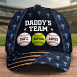 Custom Hat, All Over Print Classic Cap - Personalized Birthday Baseball Gifts For Dad, Grandpa, Baseball Lovers, Sports Fans, Sports Lovers - MVP Of Our Family