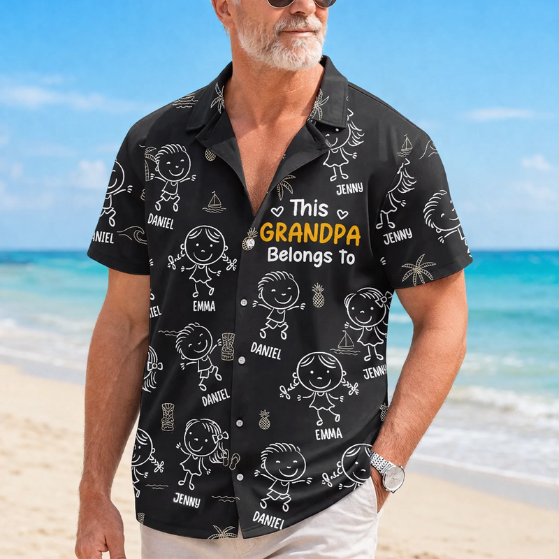 Custom Unisex Tropical Hawaiian Aloha Shirt - Personalized Father's Day Birthday Gifts For Dad, Grandpa - Official Chill Guy