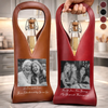 Custom Photo Leather Wine Bag - Personalized Best Friend Birthday Gifts For Women, Besties, Sisters, BFF - My Favorite Unpaid Therapist