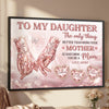 Custom Horizontal Poster - Personalized Mother's Day Gifts For Daughter - Motherhood Looks Beautiful On You