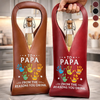 Custom Leather Wine Bag - Personalized Father's Day Birthday Gifts For Dad, Grandpa - Savor The Moment