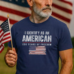 Unisex T-shirt, Premium T-shirt, Hoodie - America 250th Anniversary Gifts For Men And Women - Liberty Stands Tall