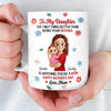 Custom 3D Inflated Effect Printed Mug - Personalized Mother's Day, Baby Shower, Gender Reveal Gifts For New Mom, Daughter - Tiny You, Now Holding Tiny Her
