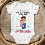 Custom Baby Onesie - Personalized Baby Shower, Gender Reveal Gifts For New Moms, New Dads, New Parents - First Time Dad, Forever Love
