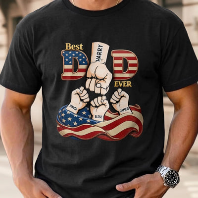 Custom Unisex T-shirt, Premium T-shirt, Hoodie - Personalized Father's Day Birthday Gifts For Dad, Grandpa - Dad, Always My Anchor