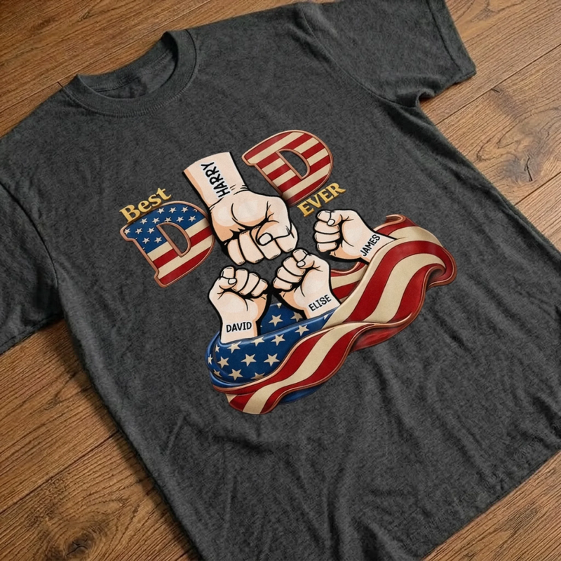 Custom Unisex T-shirt, Premium T-shirt, Hoodie - Personalized Father's Day Birthday Gifts For Dad, Grandpa - Dad, Always My Anchor