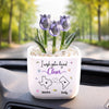 Custom Long Distance Glass Everlasting Tulips - Personalized Best Friend Birthday Gifts For Women, Besties, Sisters, BFF - Friends Like Sisters Always