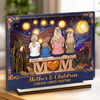 Custom 2-Layered Wooden Plaque - Personalized Mother's Day Gifts For Mom, Grandma - Mother And Children, Always One