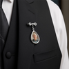 Custom Photo Teardrop Pin - Personalized Memorial Sympathy Graduation Gifts For Him, Her - Your Love Lives On