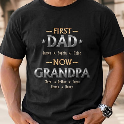 Custom Unisex T-shirt, Premium T-shirt, Hoodie - Personalized Father's Day Birthday Gifts For Dad, Grandpa - Living The Best Title