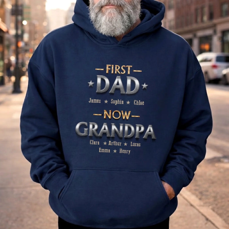 Custom Unisex T-shirt, Premium T-shirt, Hoodie - Personalized Father's Day Birthday Gifts For Dad, Grandpa - Living The Best Title
