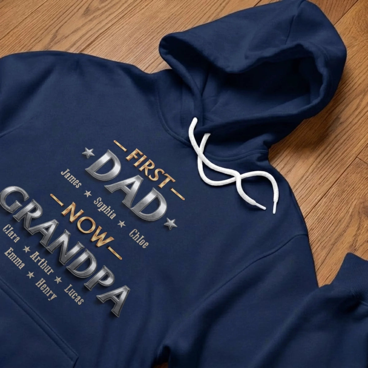 Custom Unisex T-shirt, Premium T-shirt, Hoodie - Personalized Father's Day Birthday Gifts For Dad, Grandpa - Living The Best Title
