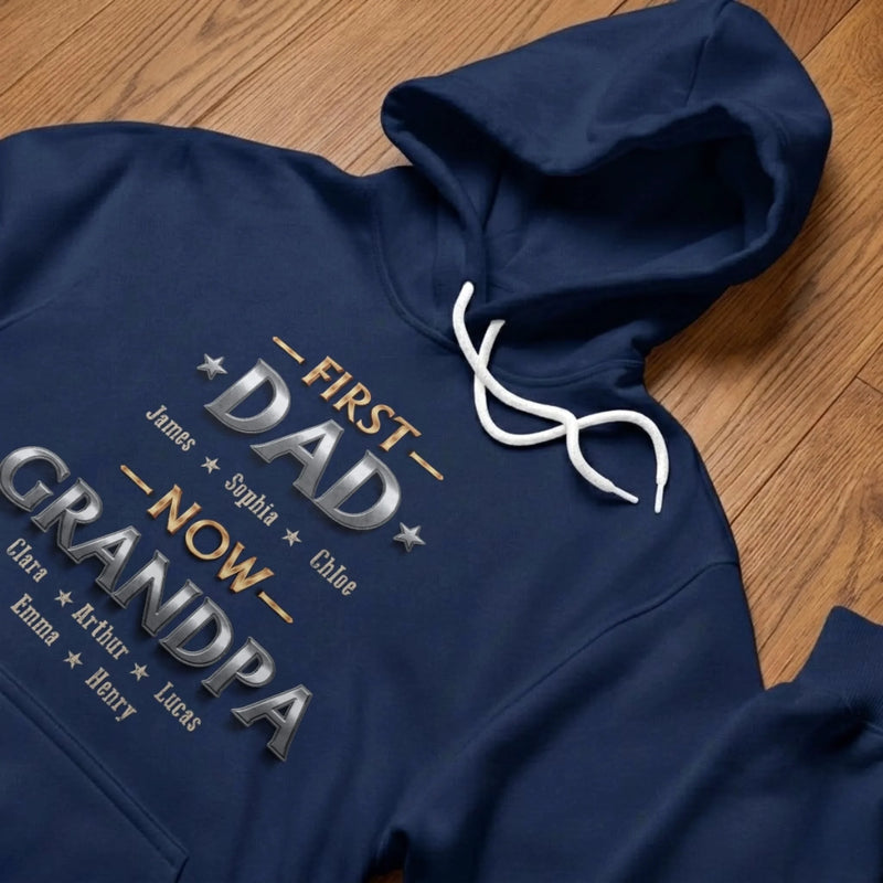 Custom Unisex T-shirt, Premium T-shirt, Hoodie - Personalized Father's Day Birthday Gifts For Dad, Grandpa - Living The Best Title