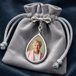 Custom Photo Teardrop Pin - Personalized Memorial Sympathy Graduation Gifts For Him, Her - Graduated With Your Love