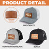 Custom Leather Patch Hat - Personalized Father's Day Birthday Gifts For Dad, Grandpa - Legendary Grandpa Vibes
