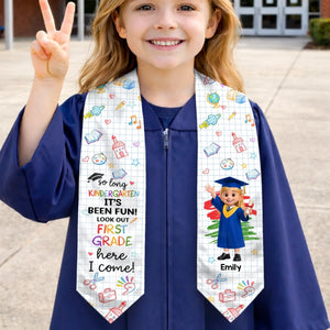 Custom Kids Graduation Stole - Personalized Graduation Gifts For Kids - Dream Big, Achieve More