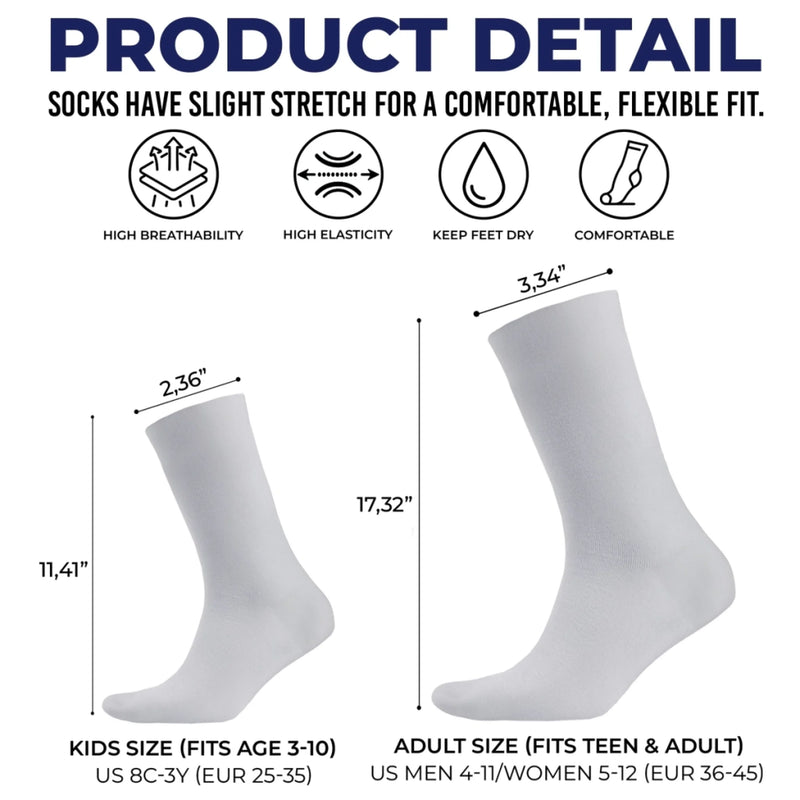 Custom Crew Socks - Personalized Graduation Gifts For Him, Her - Hard Work Turns Into Success