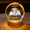 Custom Crystal Globe Lamp - Personalized Graduation Gifts For Him, Her  - Hard Work Paid Off