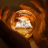 Custom Crystal Globe Lamp - Personalized Graduation Gifts For Him, Her  - Hard Work Paid Off
