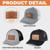 Custom Leather Patch Hat - Personalized Father's Day Birthday Gifts For Dad, Grandpa - Dad Mode Always On