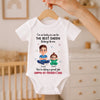 Custom Baby Onesie - Personalized Baby Shower, Gender Reveal Gifts For New Moms, New Dads, New Parents - Tiny Hands, Big Love