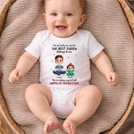 Custom Baby Onesie - Personalized Baby Shower, Gender Reveal Gifts For New Moms, New Dads, New Parents - Tiny Hands, Big Love