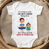 Custom Baby Onesie - Personalized Baby Shower, Gender Reveal Gifts For New Moms, New Dads, New Parents - Tiny Hands, Big Love