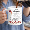 Custom Mug - Personalized Mother's Day Birthday Gifts For Daughter, Daughter-In-Law - My Daughter, My World