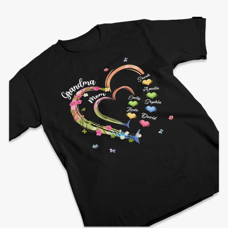 Custom Unisex T-shirt, Premium T-shirt, Hoodie - Personalized Mother's Day Gifts For Mom, Grandma - Love Only Grows Stronger
