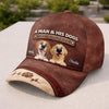 Custom Hat, All Over Print Classic Cap - Personalized Birthday Gifts For Dog Lovers, Dog Dad And Mom - Aging With My Dogs