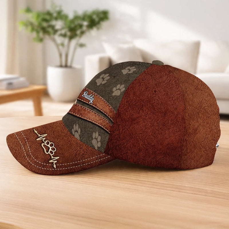 Custom Hat, All Over Print Classic Cap - Personalized Birthday Gifts For Dog Lovers, Dog Dad And Mom - Life Is Better With Paws
