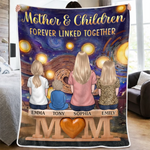 Custom Blanket - Personalized Mother's Day Gifts For Mom, Grandma - Her Heart Holds Us All
