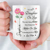 Custom Mug - Personalized Mother's Day Gifts For Daughter, Daughter-In-Law, Granddaughter - Blooming Into A Beautiful Mom