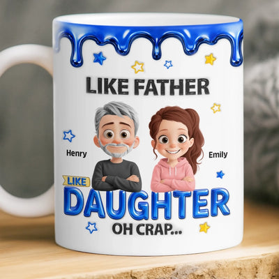 Custom 3D Inflated Effect Printed Mug - Personalized Birthday Gifts For Dad, Son, Daughter - Proud Dad Of Legends