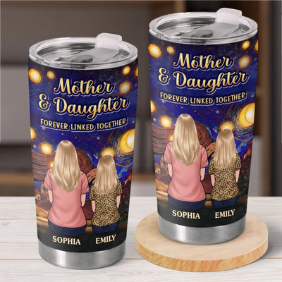 Custom Tumbler - Personalized Mother's Day Gifts For Mom, Grandma - No Distance Can Break Us