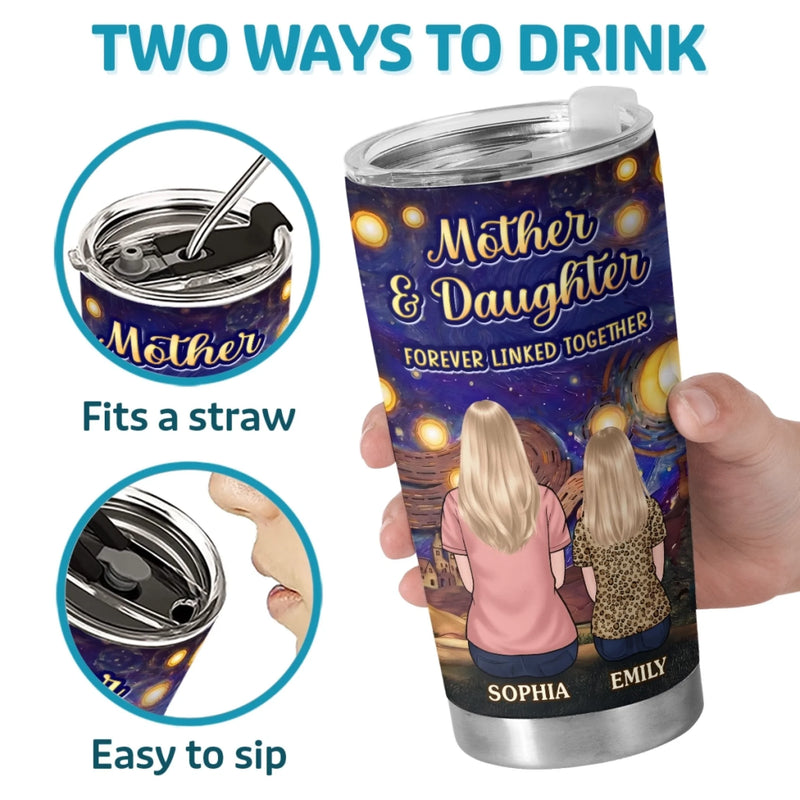 Custom Tumbler - Personalized Mother's Day Gifts For Mom, Grandma - No Distance Can Break Us