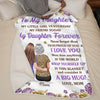 Custom Blanket - Personalized Birthday Gifts For Daughter - Forever Proud To Call You My Daughter