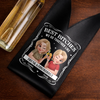 Custom Leather Wine Bag - Personalized Best Friend Birthday Gifts For Women, Besties, Sisters, BFF - Friends Who Slay And Stray