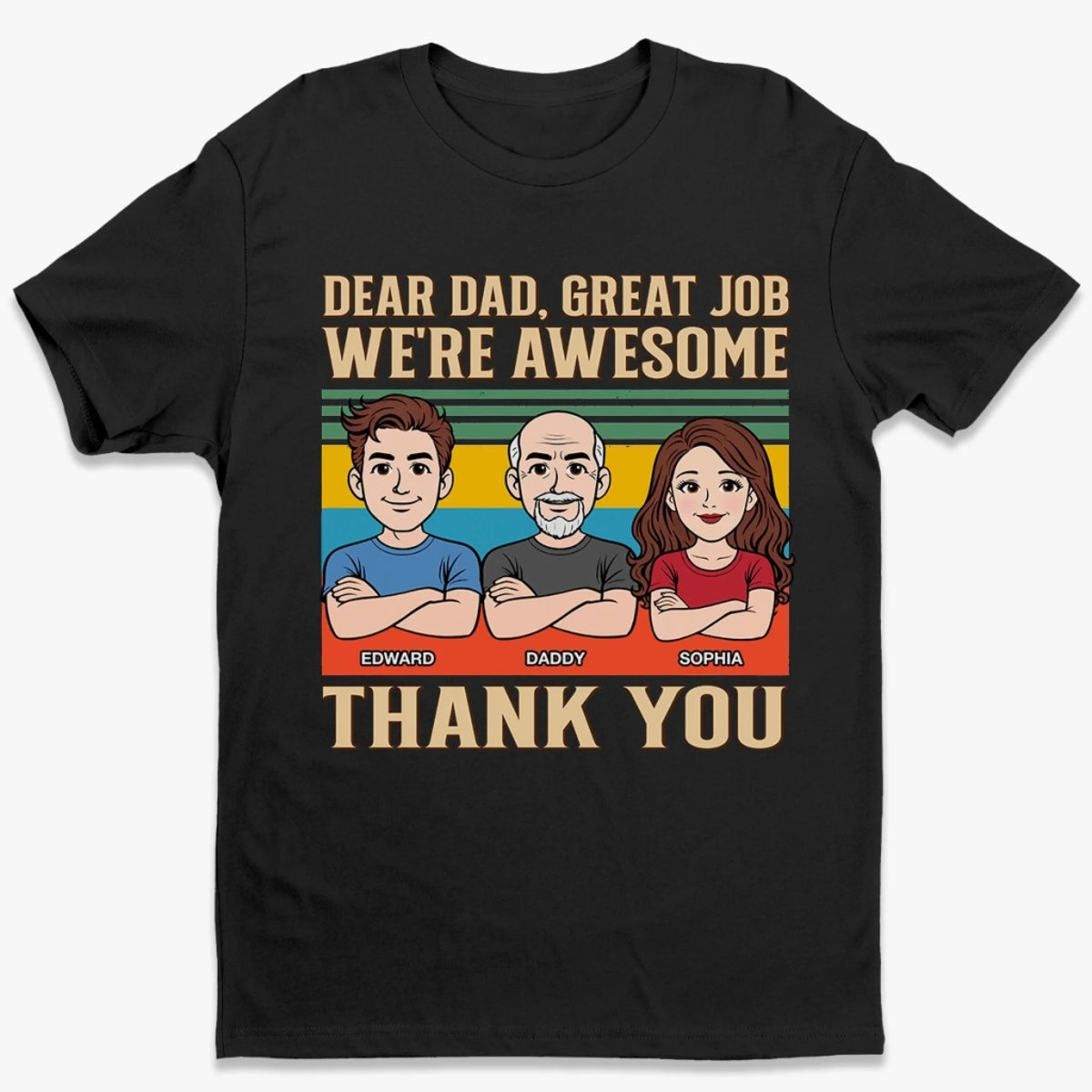 Custom Unisex T-shirt, Premium T-shirt, Hoodie - Personalized Father's Day Birthday Gifts For Dad, Grandpa - Always Be My Hero