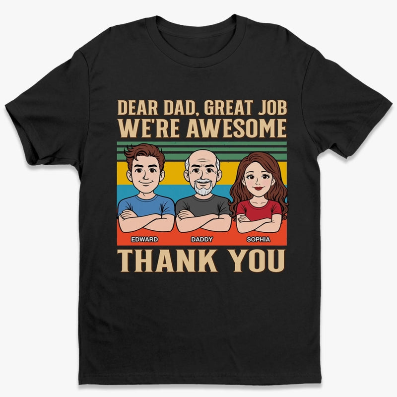 Custom Unisex T-shirt, Premium T-shirt, Hoodie - Personalized Father's Day Birthday Gifts For Dad, Grandpa - Always Be My Hero