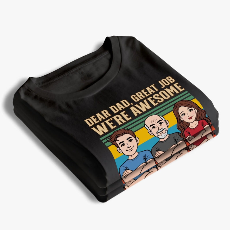 Custom Unisex T-shirt, Premium T-shirt, Hoodie - Personalized Father's Day Birthday Gifts For Dad, Grandpa - Always Be My Hero