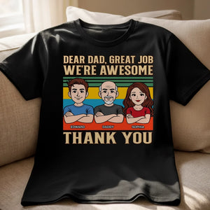 Custom Unisex T-shirt, Premium T-shirt, Hoodie - Personalized Father's Day Birthday Gifts For Dad, Grandpa - Always Be My Hero