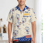 Custom Unisex Tropical Hawaiian Aloha Shirt - Personalized Father's Day Birthday Gifts For Dad, Grandpa - Living The Aloha Life